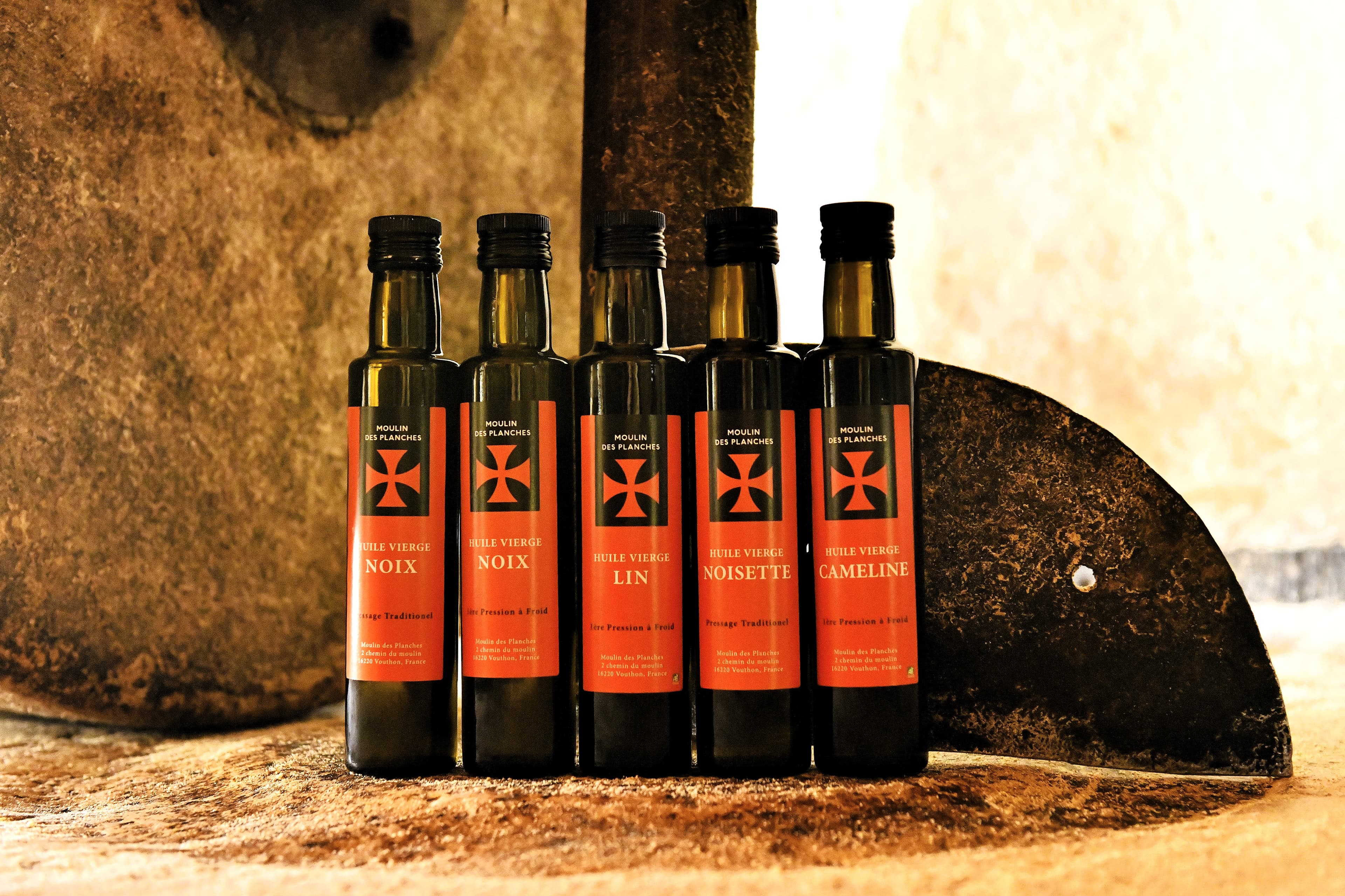 Collection d'huiles du moulin